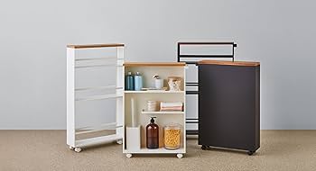 Amazon.com: Yamazaki Home Rolling Slim Bathroom Utility Cart